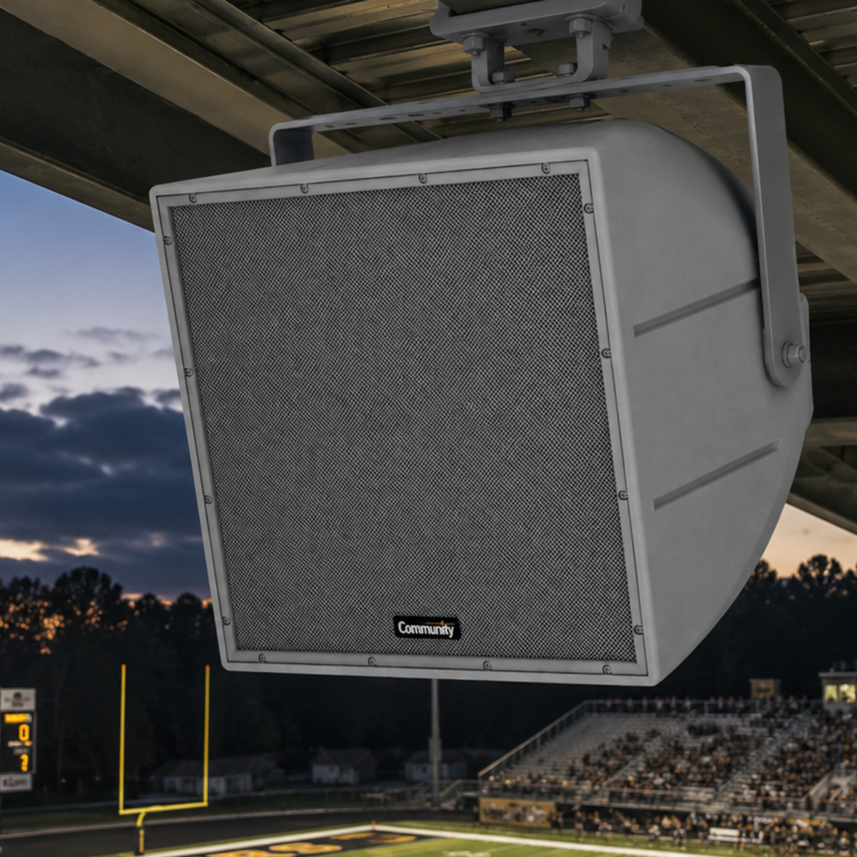 Outdoor stadium speakers