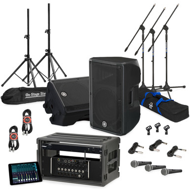 Church Sound System Package with 2 Yamaha DBR12 Powered Speakers