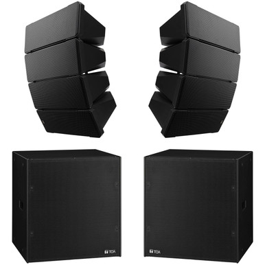 Professional Loudspeaker Package with TOA HX-7 Loudspeakers and FB