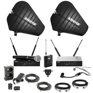 Stadium Wireless Microphone System with 2 Shure QLX-D Wireless
