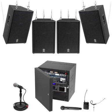 Indoor Arena PA System with Yamaha Outdoor Speakers, WiFi Mixer ...