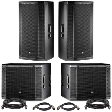 JBL Live Sound Package with 2 SRX835P 15-inch Powered Speakers and