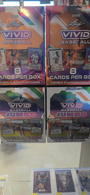 #1 - Random Team Break - 2025 Leaf Vivid Baseball 4 box break - 2 jumbo 2 hobby - 30 total autos please read 