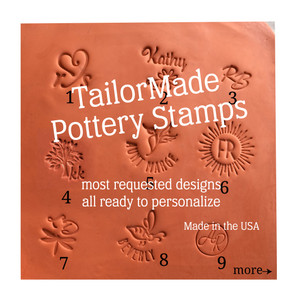 Custom Pottery, Clay or Ceramic Stamp