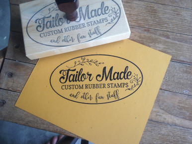 Custom Stamp - Large Custom Rubber Stamp - Custom Logo Stamp