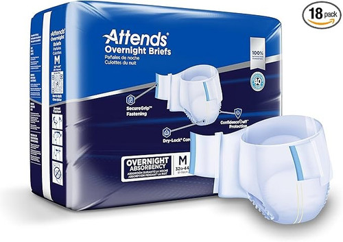 Attends Disposable Overnight Brief- Medium