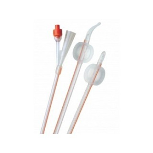 Foley Catheter Folysil 2-Way Coude Tip 5 - 15 cc Balloon 16 FR. Silicone 1 Per Each, 5/Bx