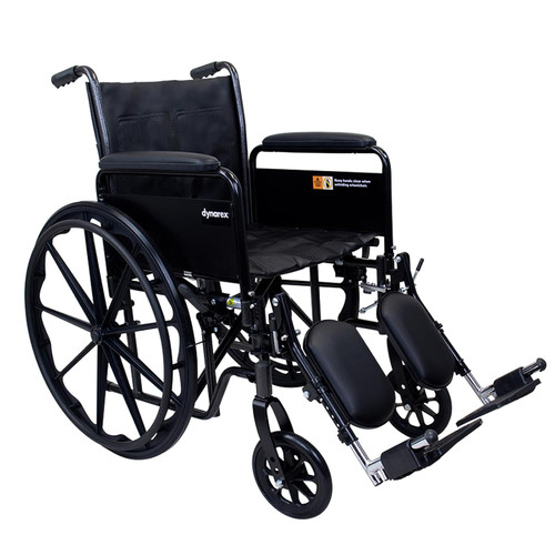 Dynaride S2 Wheelchair 18 X 16 With Detach Full Arm Elr   Silver Vein 1Pc/CS