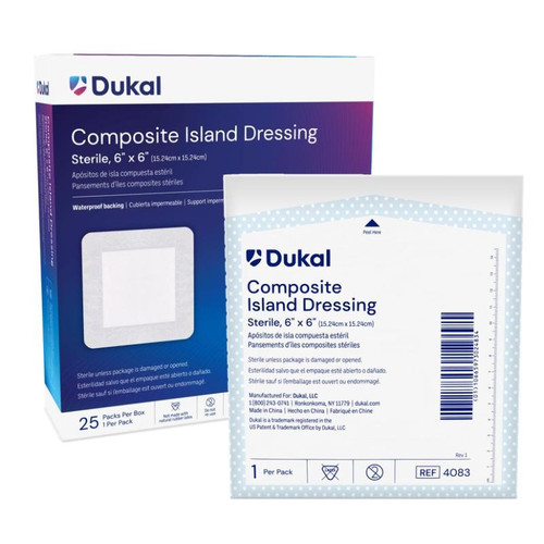 Sterile Composite Island Dressing- 6x6 Inch