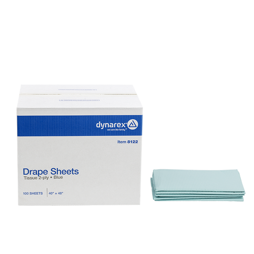 Drape Sheet 2-Ply Blue- 40x48 Inch (100 EA/CS)