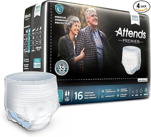 Attends Premier Underwear Unisex Adult- Large