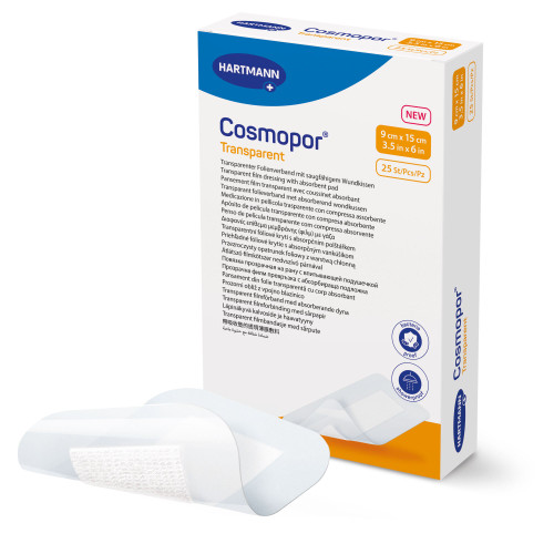 Cosmopor Transparent ST Film Dressing- 3.5 x 6 Inch