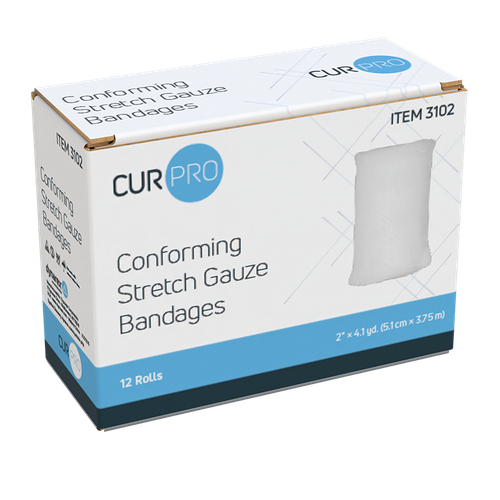 Gauze Stretch Conforming Bandage- 2 Inch x 4.1 Yard (12/BX)