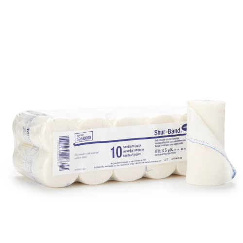 Self-Closure Elastic Bandage- 4 Inch x 5 Yard (10/PK)