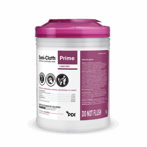 Sani-Cloth Prime Germicidal Wipe Large- 6 x 6.75 Inch (160/CN)