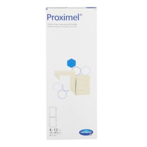 Proximel Silicone Foam Dressing- 4x12 Inch