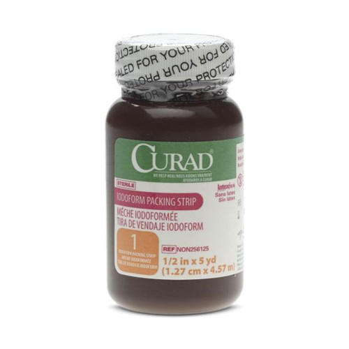 Curad Sterile Iodoform Gauze Packing Strips, 1/2" x 5 yd