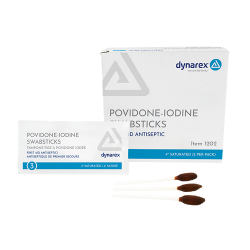 Povidone Iodine Swabsticks- 3 Pack
