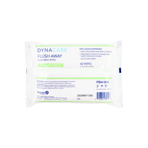 Flushable Wipes Junior- 5x8
