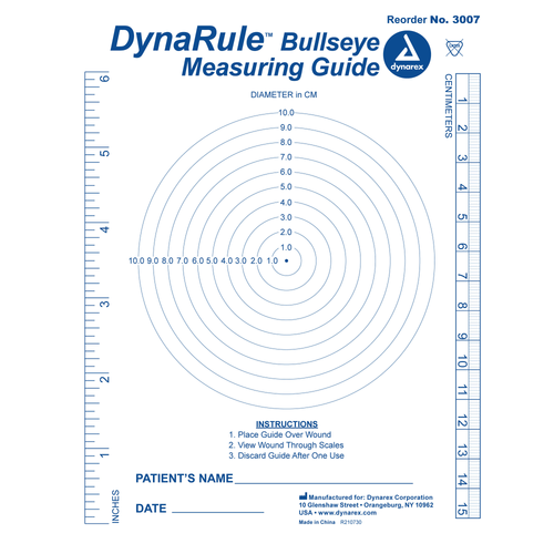Dynarule Bullseye Measuring Guide 
250Ea/Bx 5Bx/Cs
