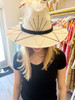 Azure Agave Braid Palm Hat- Black