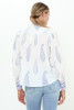Pintuck Button Front Blouse- Aptos Blue