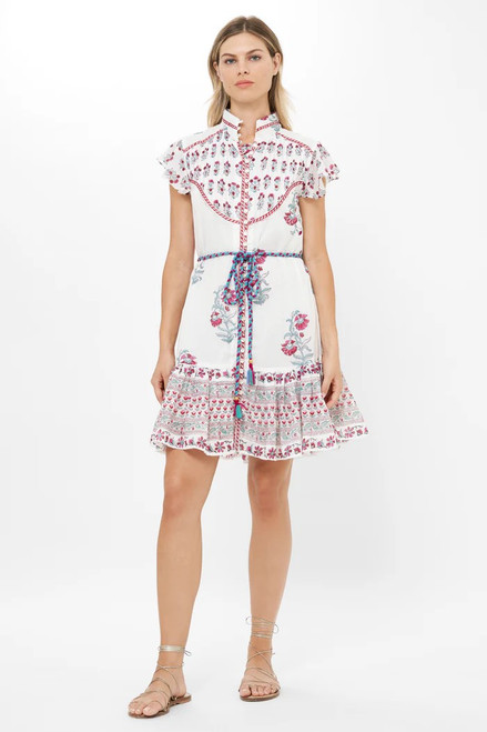 Flirty High Neck Button Midi- Napa Red Flirty High Neck Button Midi- Napa Red