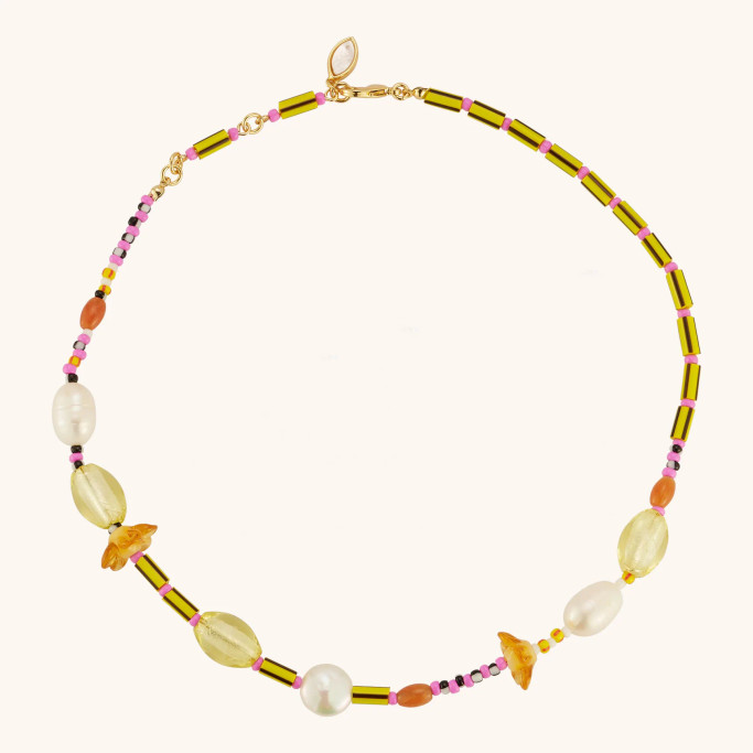 Coco Necklace -Yellow Multi