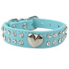 Soft Rhinestones Dog Collar PU Leather Padded