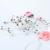 10pcs 12mm Letter Silicone Beads English Alphabe DIY  Beads Silicone