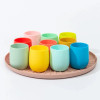 Solid Color Baby Silicone Cup Baby Learn To Drink Kids Feeding Cup