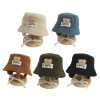 Autumn/Winter Bear Wool Fisherman Hat for Kids Boys Girls Autumn