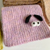 Cartoon Dog Children Woolen Yarn Knit Scarves Winter Warm Soft