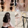 1PCS Lace hairpin Bow Hairpin Ribbon Ponytail Sweet cute headdress