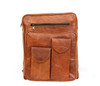 Genuine Leather Backpack  High Capacity Travel Bag Rucksack Day-pack