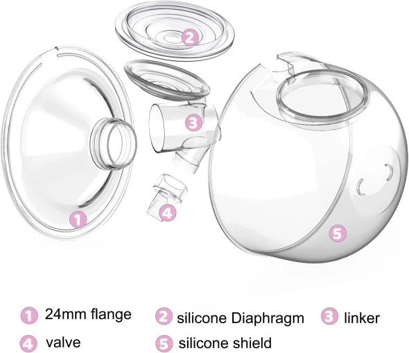 Wearable Breast Pump Milk Collector Cup Accessories, Breast Pump Milk