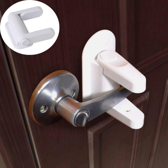 1pc Baby Safety Lock Door Lever Lock Safety Child Proof Doors Adhesive