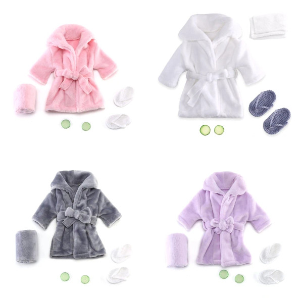 Baby Bathrobe Outfits Towel Cucumber Set Newborn Photography Props for