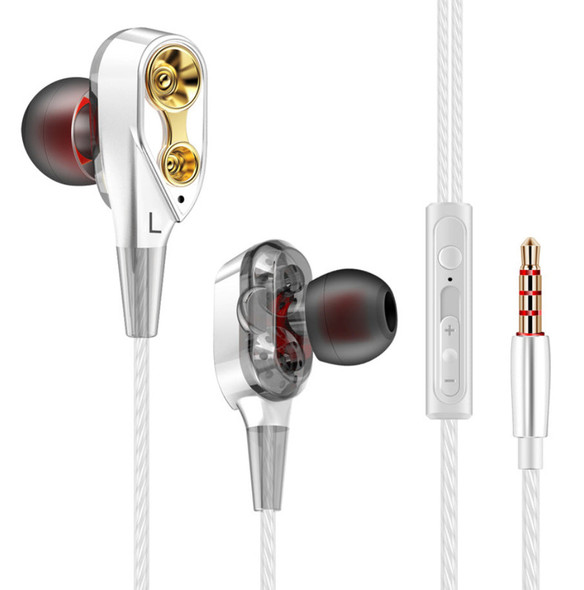 Metal In-ear Wire-controlled Music Small Headphones