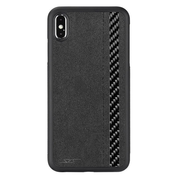 iPhone XS Max Alcantara & Real Carbon Fiber Case | CLASSIC Series