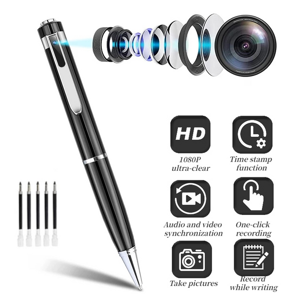 1080P Mini Hidden Camera Portable Pocket Pen Spy Camera 