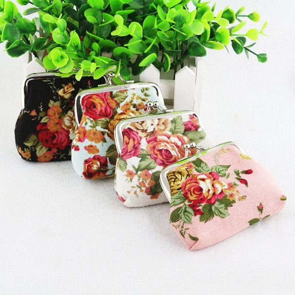 Women Lady Coin Purse Retro Vintage Flower