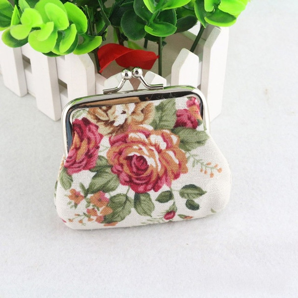 Women Lady Coin Purse Retro Vintage Flower