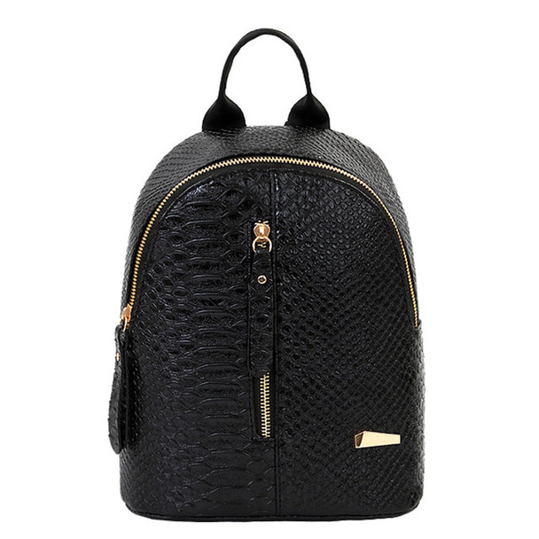 Bagpack Women Backpacks PU Leather Schoolbags