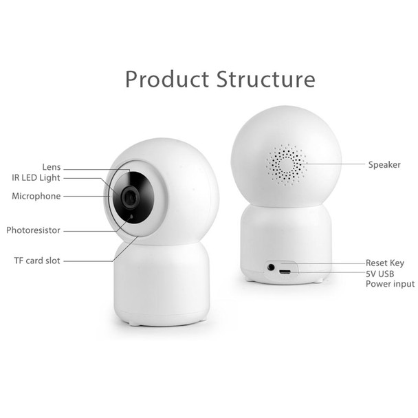 HD 1080P WiFi Wireless Security Smart Indoor Surveillance Camera SP