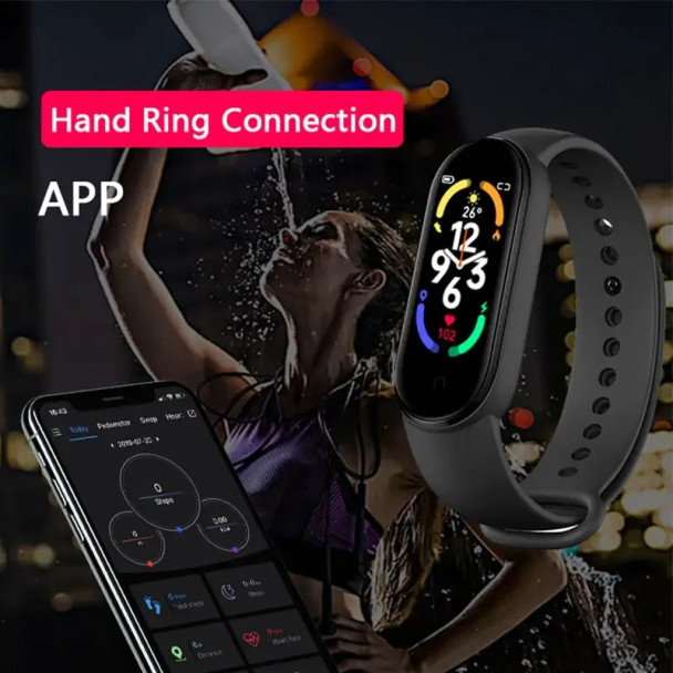 M7 Smart Watch Smartband Heart Rate Smartwatch Fitness Tracker Blood