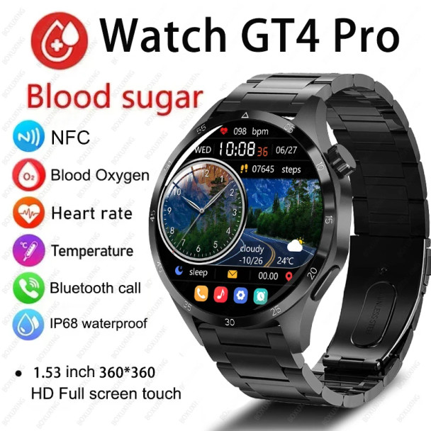 For Huawei GT4 Pro GPS Smart Watch Men AMOLED HD Screen Bluetooth Call