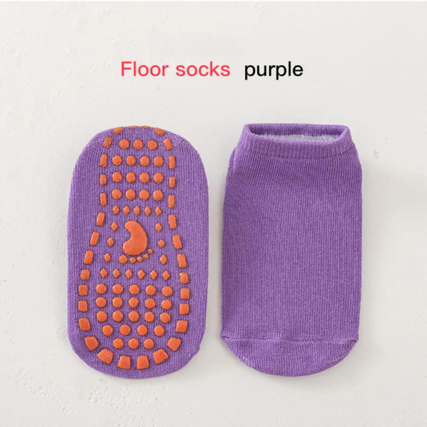 Kids Adults Anti-Slip Socks Breathable Sweat Absorption Cotton  Socks