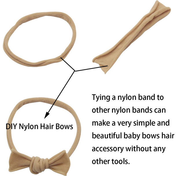 20pcs/lot Baby Nylon Headband Soft Girls Hairbands Elastic Hair Bnads