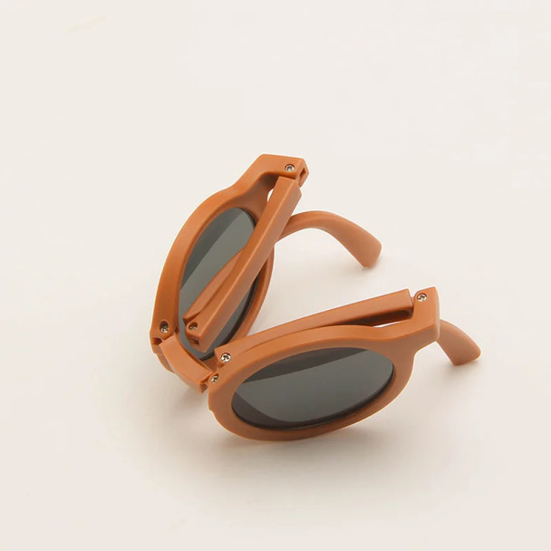 Retro Kids Folding Sunglasses Summer Beach Travel Baby Sun Glasses for
